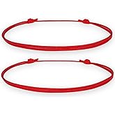 2-Pack Red String Bracelets for Protection and Good Luck - Kabbalah Red Knot Amulet, Adjustable Nylon Cord Bracelet for Women, Men, and Friendship Gifts