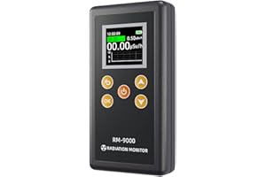 CNYGO Handheld Geiger Counter Nuclear Radiation Detector, High Accuracy Beta Gamma X-ray Nuclear Radiation Dosimeter, Portable Radiation Monitor with LCD Display