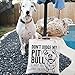 Pet Studio Art Don't Judge My Pit Bull Tote Bag