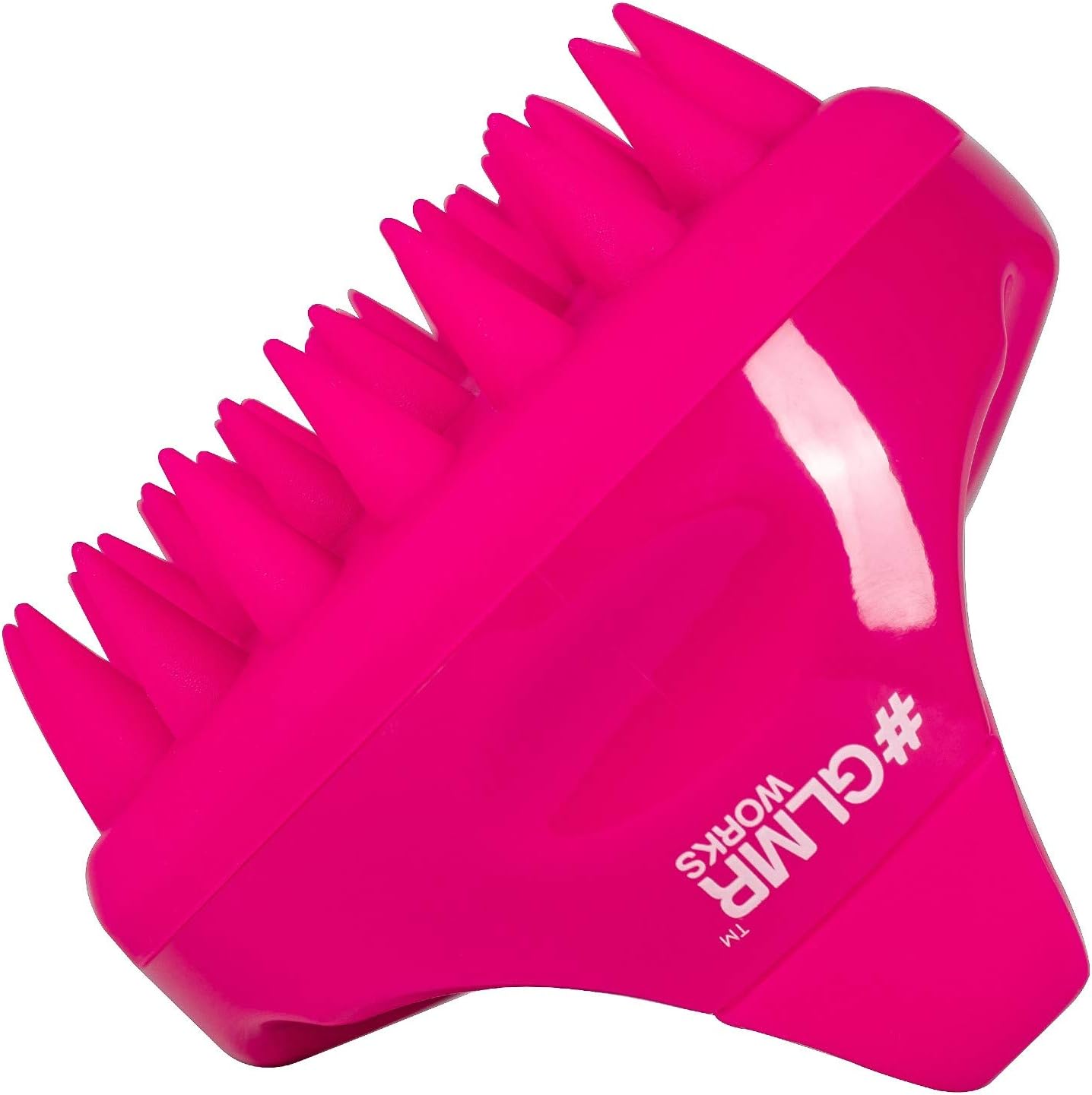 GLMR Works Shampoo Brush Exfoliating Scalp Massager for Washing Hair - Helps with Dandruff & Scalp Psoriasis (Pink) - Image 3