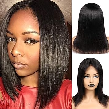 Amazon Com Human Hair Wigs 4x4 Lace Front Wigs Brazilian Virgin