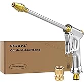 Garden Hose Nozzle, High Pressure Water Hose Nozzle Sprayer Head,fits 3/4&rdquo; Garden Hose Thread,for Lawn &amp; Garden,Washing Cars,Watering Garden,Cleaning,Showering Dogs&amp;Pets