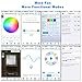 Bluetooth Wireless Smart Controller, Sanwo DC 12V 24V LED Light Strip Controller Work with 4 Pins/5 Pins RGB/RGBW 5050/3528 LED Lights Striping, App Remote for iOS & Android