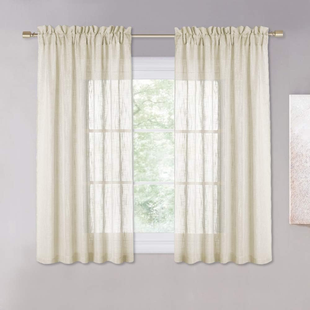 Best Kitchen Curtains 42 X 42 Beige