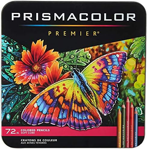Prismacolor Premier Coloured Pencils | Artwork Provides for Drawing, Sketching, Grownup Coloring | Delicate Core Colour Pencils, 72 Pack