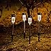 Shade&Beyond Solar Path Lights Outdoor Garden Decorative Led Lights Landscape Lighting Pathway Lights Waterproof White for Yard Lawn Patio Stainless Steel-12 Pack