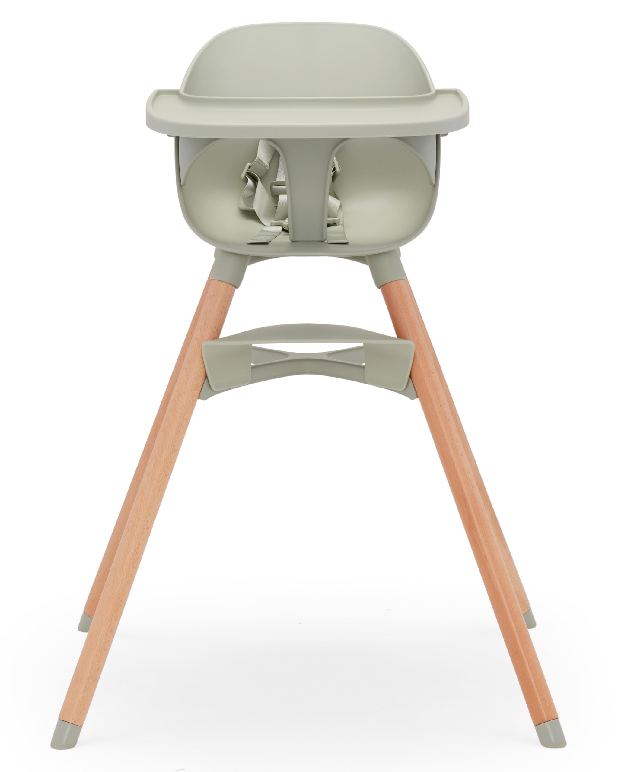 Photo 1 of Lalo The Chair Convertible 3-in-1 High Chair for Babies & Toddlers, Dishwasher Safe Tray, Adjustable Footrest, Sage