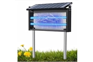 ZRLKM 17.7 * 9.8 * 7.1in Bug Zapper Outdoor - Mosquito Repellent Outdoor Patio,Solar Bug Zapper Indoor,Waterproof Portable Fly Zapper,High Powered 4500V Mosquito Zappers Killer for Home,Patio,Camping