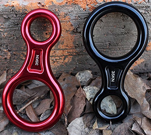 CdyBox 35KN Big 8 Titan Figure 8 Rescue Descender Belay Device for Mountain Climbing
