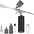 Ovaga 32PSI Airbrush Kit, Rechargeable Cordless Airbrush Compressor, Auto Handheld Airbrush Gun, Airbrush Set Portable Wireless Air Brush for Barber, Nail Art, Cake Decor, Makeup