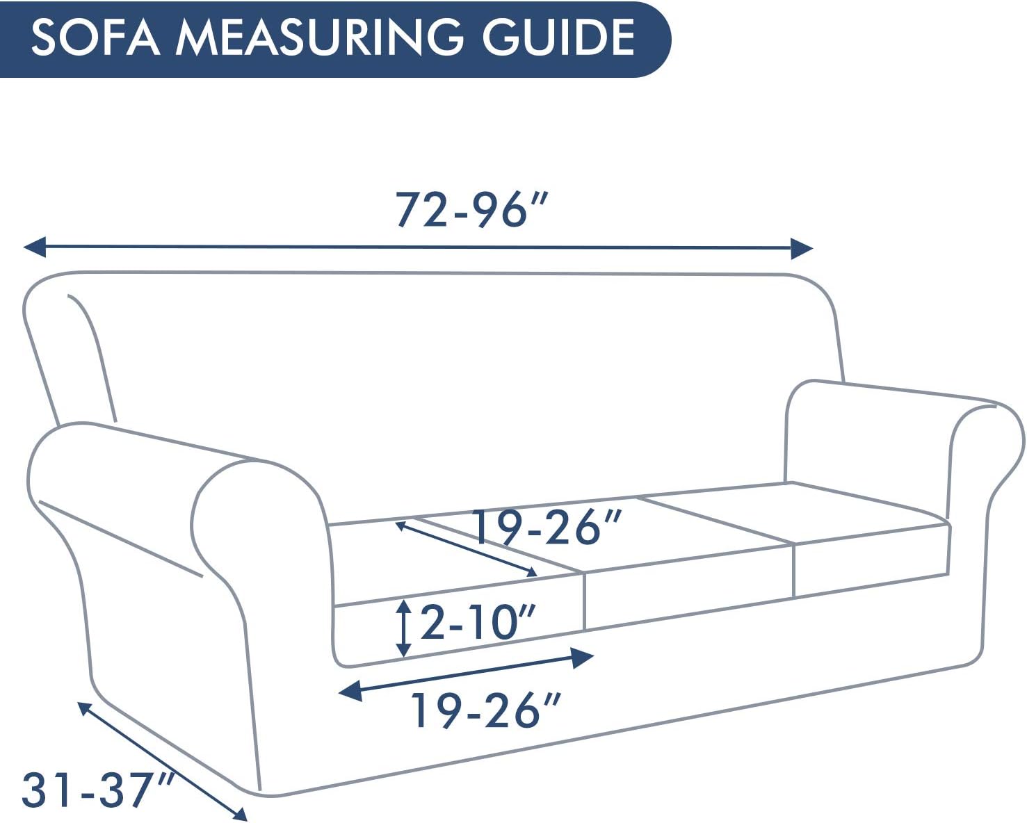 hyha Printed Couch Cover for 3 Cushion Couch - Floral Pattern Sofa Cover with Separate Cushion Cover, 4 Pieces Stretch Sofa Slipcover Washable Furniture Protector (Sofa, Diamond Mandala): Home & Kitchen
