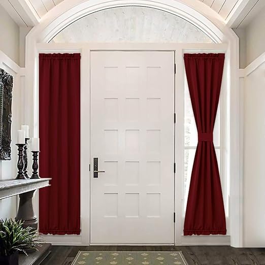 Amazon Com Pony Dance French Door Curtains Front Door Decor 25