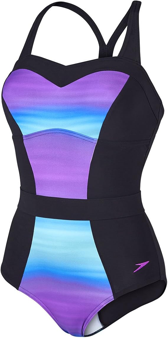Speedo Damen Badeanzug Sculpture Auraglow 1 Piece Amazon.de Bekleidung