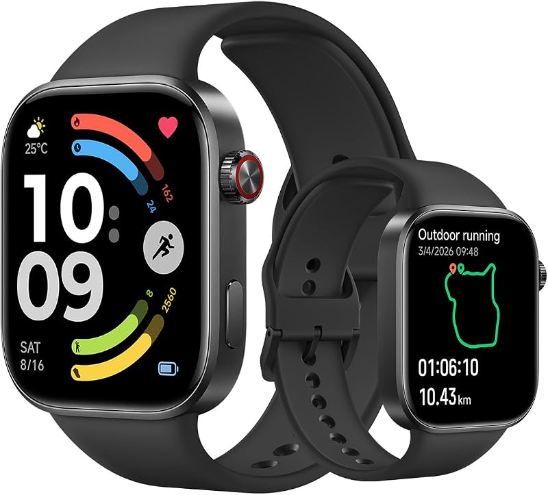 Redmi Watch 6, Montre Connectée, Autonomie de 24 Jours, Noir