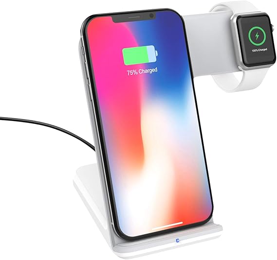 Amazon Com Moko Fast Qi Wireless Charger Stand Not Included