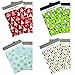 Inspired Mailers - Poly Mailers 10x13 Holiday Variety Pack of 40-10 each: Penguins, Holiday Lights, Silver Snowflakes, Red Christmas Trees (10x13, 40 Pack)