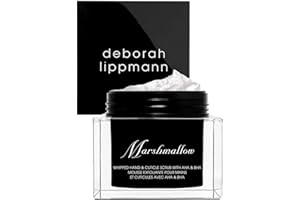 Deborah Lippmann Marshmallow Hand Exfoliator | Whipped Hand and Cuticle Scrub with AHA and BHA | Creamy Marshmallow Scent | 2.5 Oz