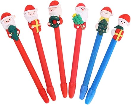 Regali Di Natale Simpatici.Amosfun Penne A Sfera Tema Natale Cartoon Simpatici Studenti Cartoleria Regali Di Natale Forniture Per Ufficio Per Studenti Bambini Bambini Bomboniere Compleanno 6pz Amazon It Giochi E Giocattoli