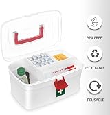 MILTON Medical Box First Aid Storage Box Portable With Detachable Tray White view 4