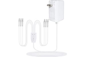 SZCHXSDZ for 3V Power Cord Halloween Christmas Village Vacation House Lantern Street Lamp Accessory，3V Adapter with 6 Output Compatible with Department 56 Village Accessories 5655026 56.55026 55026