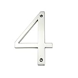 HASWARE House Number Sign 4 inch Modern Door