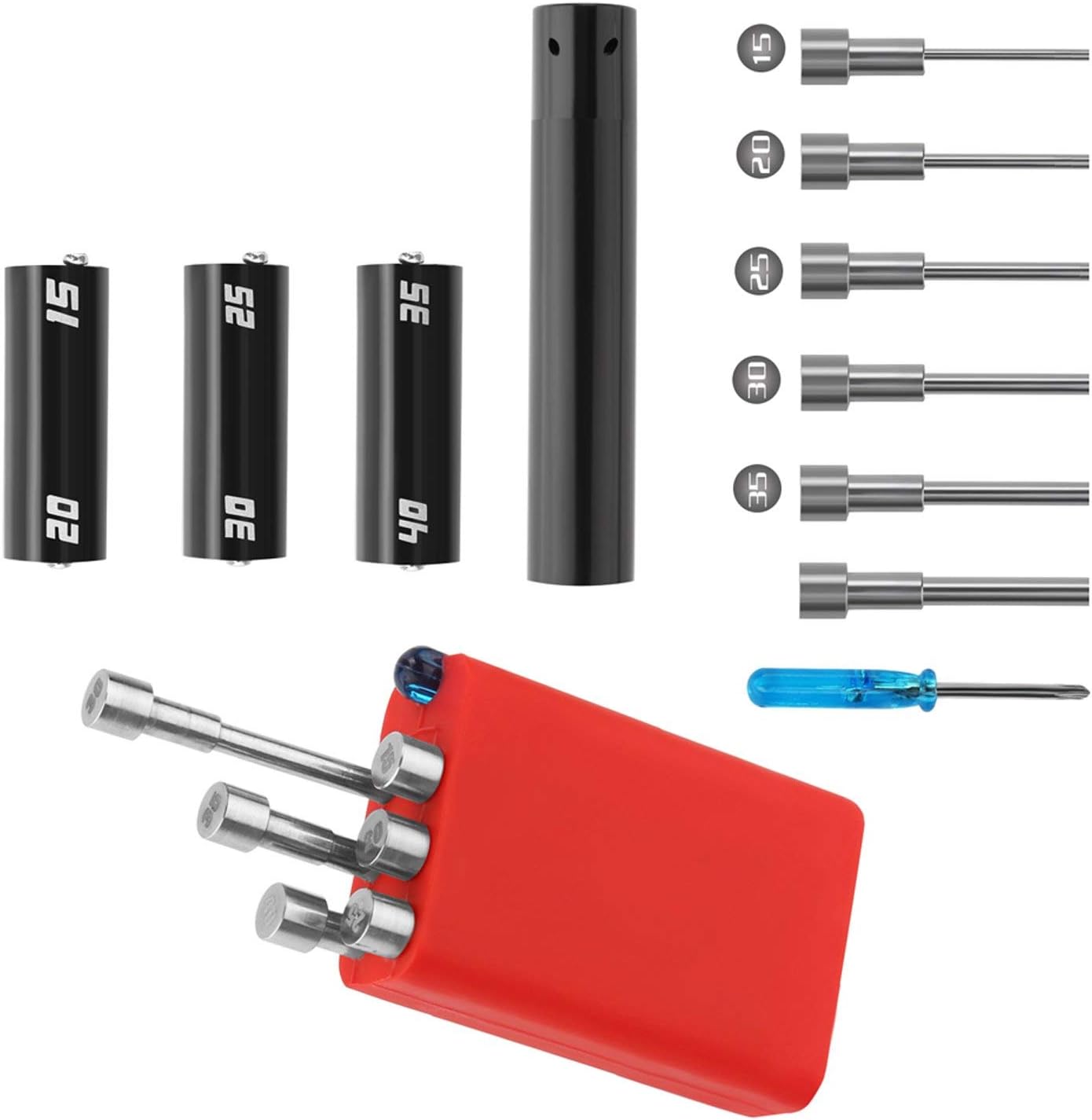 RUIYITECH New Version Coil Building Tool Kit Home DIY Tool Set 13 Pieces Household Toolkit Repair Tool Set 6in1 Coil Jig for Home Maintenance Jewelry Industrial Repairs with Toolbox Storage Case - Image 5
