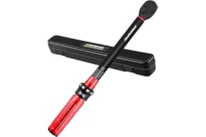 ATsafepro 3/8 Inch Torque Wrench,Torque Wrench 3/8 Drive-Dual Scales 5-50 Ft-Lb/6.8-68 Nm,3/8 Torque Wrench-72 Tooth Dual-Direction Click, Easy Use for Bike, Motorcycle and Car Repair