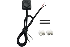 CARSANBO 12V 24V Momentary Switch [1-Pack], Momentary Push Button Switch 11.5’’ Pre-Wired Mini ON Off Switch, Surface Mount Button Switch DIY Installation