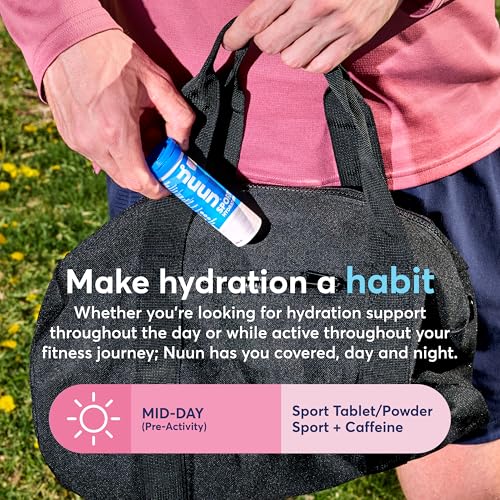 Nuun Sport: Electrolyte Drink Tablets, Variety Pack, (60 Servings), 10 Count (Pack of 6)