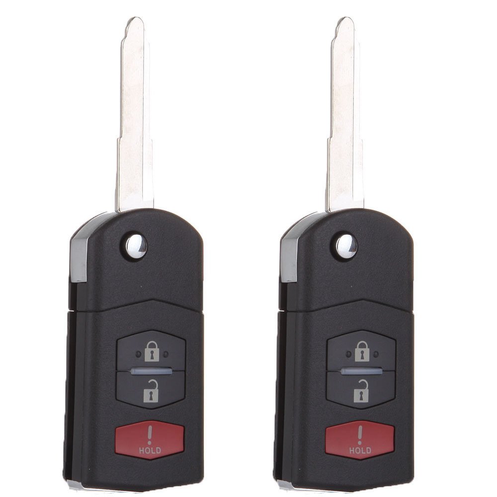 Amazon.com: ECCPP Replacement fit for Uncut Keyless Entry Remote Uncut Car Key  Fob for Mazda Series BGBX1T478SKE125-01: Automotive