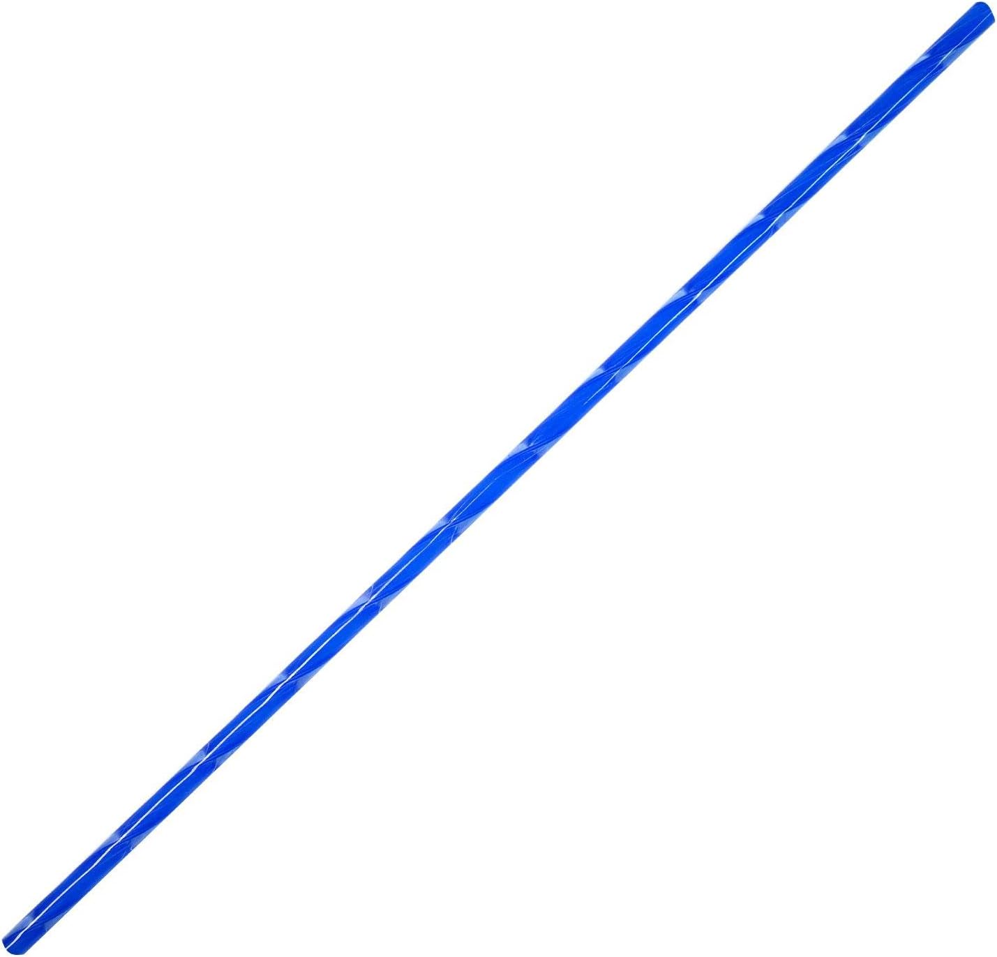 Deep Cobalt Blue & Clear Ribbon Cane - 96 Coe