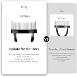 MSQ Eyelash Comb Definer Mascara Applicator with Curved Metal Teeth view 2