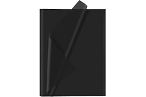 CHRORINE 60 Sheets Black Tissue Paper for Halloween, Art Gift Wrapping, DIY Crafts, Decor, Birthday, Holiday Party (20 x 14.5