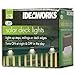IdeaWorks JB7816 Powered S/3 Solar Deck Lights, Small, Brown