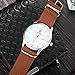 CUCOL Men's Watch with Date Analog Brown Nylon Band