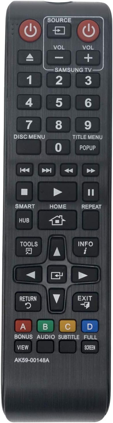 VINABTY AK59-00148A Remote Control replacement for Samsung blu-ray dvd player BD-E5500 BD-ES6000 BD-ES6000 BD-ES6000E BD-E6100 - Image 4