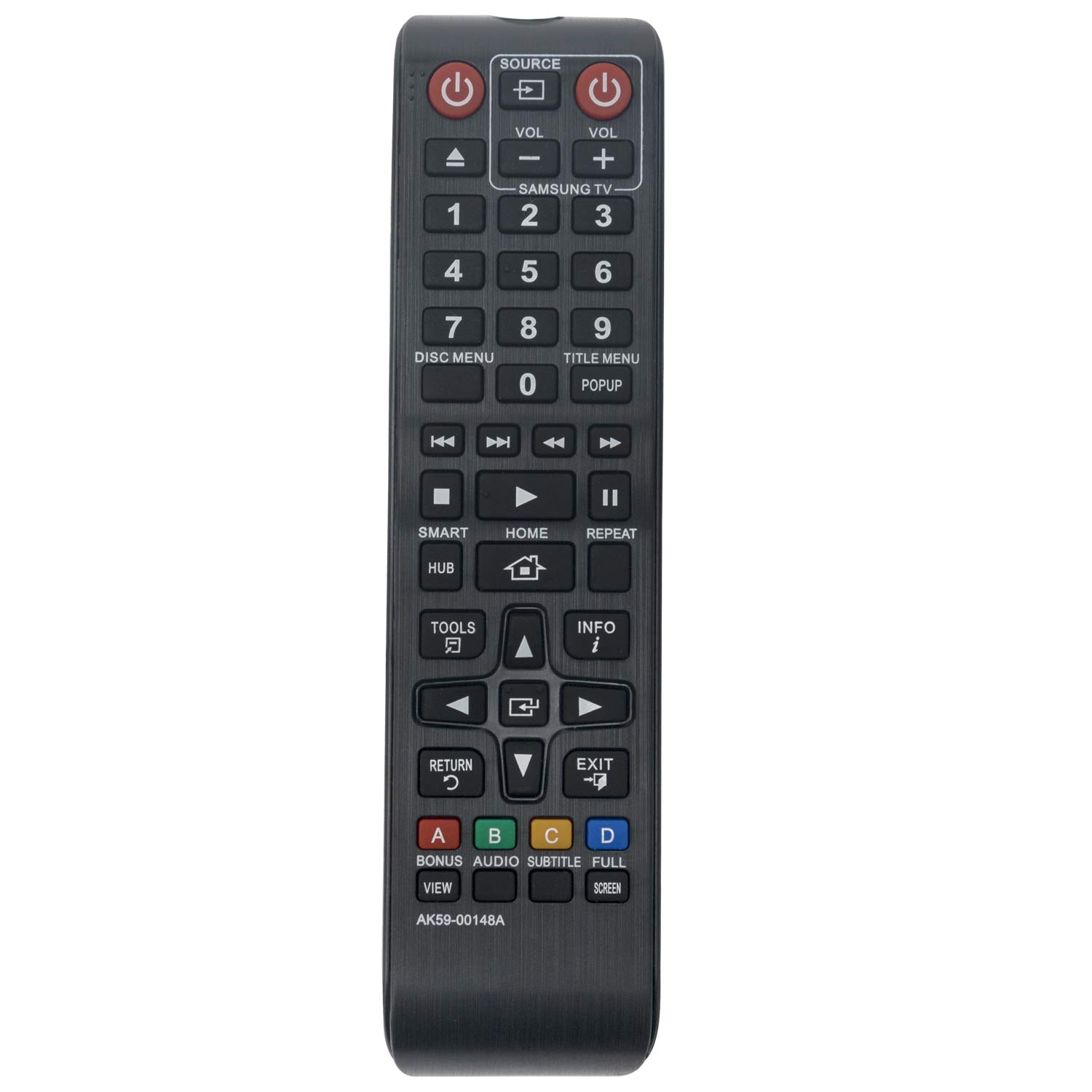 VINABTY AK59-00148A sub AK59-00149A Remote Control replacement fit for SAMSUNG Blu-ray Home Cinema System BD-E5500 BD-ES6000 BD-ES6000 BD-ES6000E BD-E6100