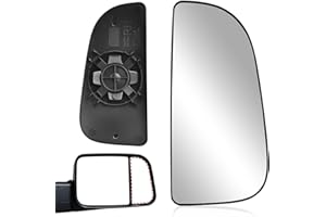Algrix Passenger Side Lower Mirror Glass Replacement for 2011-2018 Ram 1500 2500 3500, 2019-2024 Ram 1500 Towing Mirror Model