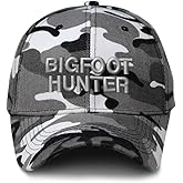 Custom City Camo Baseball Cap Wild Bigfoot Hunter B Embroidery Acrylic