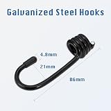 WeFine 10 Pack Bungee Cords with Hooks 32 inch UV-Resistant Heavy Duty Black view 6