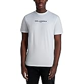 Karl Lagerfeld Mens Solid Short Sleeve Crewneck Karl Logo T-Shirt