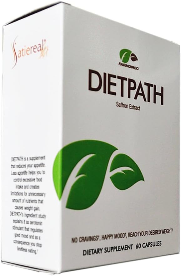 Diethpath - Natural Appetite Suppressant with Saffron Extract "Sartiereal' 60 Veggie Caps