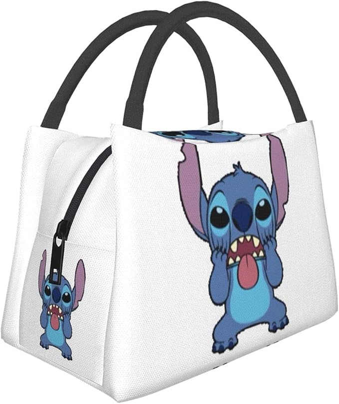 Portable Tote Bag Lunch Bag,Stitch Lunch Box Insulated Lunch Container