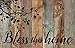 P. Graham Dunn Bless This Home Birds Design Distressed 25 x 16 Inch Solid Pine Wood Pallet Wall Plaque Sign