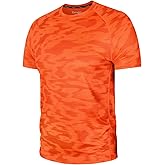 Zengjo Mens Workout Shirts Quick Dry Short Sleeve Athletic Running Gym T Shirt