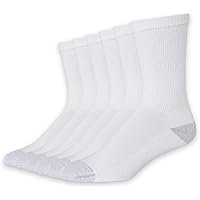 Hanes Men's Red Label Pack of 6 Cushion Crew Socks