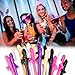 Bachelorette Party Straws West Bay 20Pcs Girls Night Drinking Straws with Naughty Confetti, Hen Party Supplies Bachelorette Party Funny Gifts for Cocktail Multi Colors Recyclable PET Plas