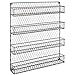 MyGift 4-Tier Gray Chicken Wire Spice Rack Wall Mount Organizer, Pantry Seasoning Jars and Condiment Storage Shelves