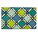 DII Natural Coir Geometric Modern Outdoor Door Mat, Front Porch Décor, 17x29, Blue Mosaic