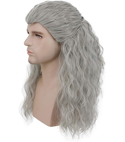 ✨Grey 28 ” LONG CURLY cosplay wig *NWT*✨ Amazon.com : Sallcks Womens Ombre Grey Wig Long Curly Wavy  main image 4
